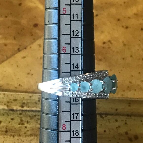 Natural Grandidierite Sterling Silver Ring Size 7 - Picture 7 of 8